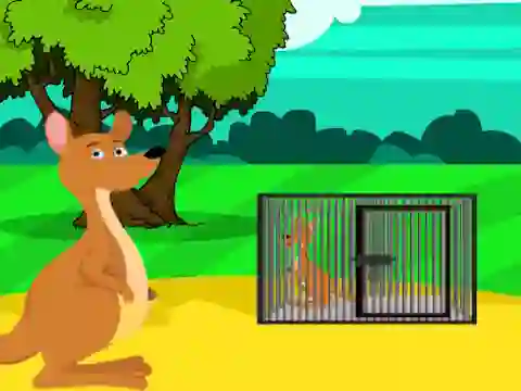 Игра Red Kangaroo Baby Rescue from Cage онлајн