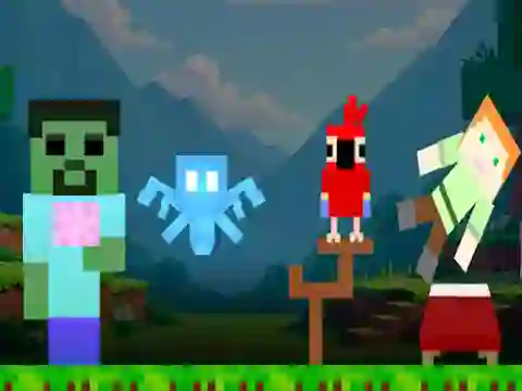 Игра Sprunki Craft онлајн