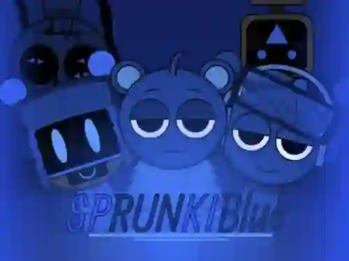 Игра Sprunki Blue Mod онлајн