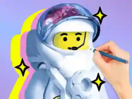 Игра Coloring Book: LEGO Astronaut онлајн