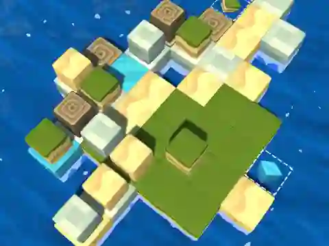 Игра Cube Island: ASMR Relax Puzzle онлајн
