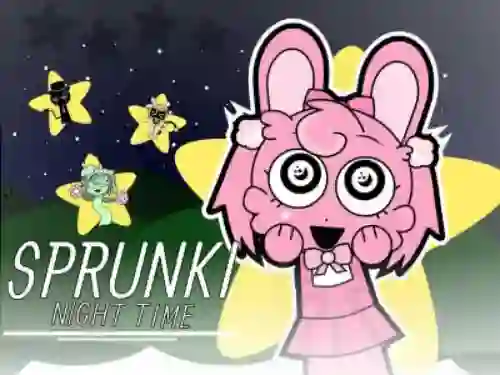 Игра Sprunki Night Time 2 онлајн