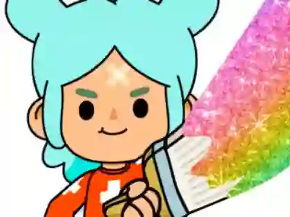 Игра Coloring Book: Toca Boca Rita онлајн
