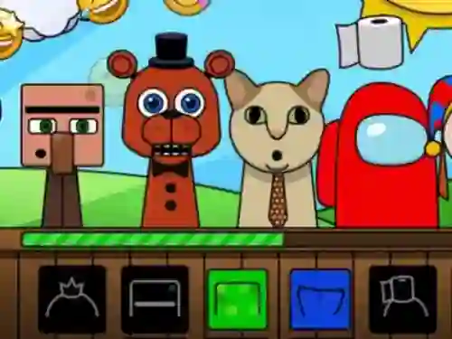 Игра Sprunki: Monsters онлајн