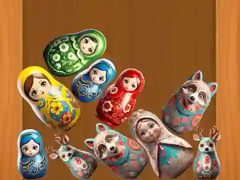 Игра Merge Matreshki онлајн