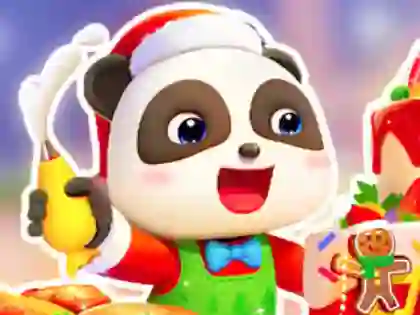 Игра Jigsaw Puzzle: Baby Panda Christmas Chef онлајн