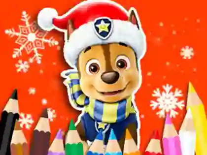 Игра Coloring Book: PAW Patrol Christmas онлајн