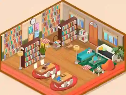 Игра Decor: My Library онлајн