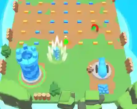 Игра Tower Clash: Collect Bricks онлајн