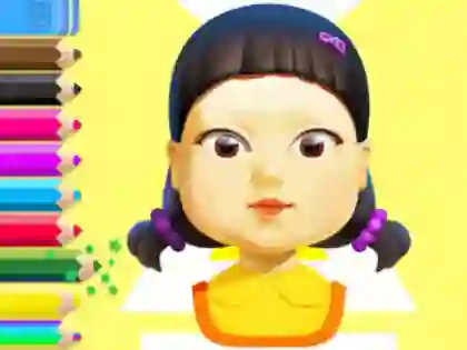 Игра Coloring Book: Squid Game Doll онлајн