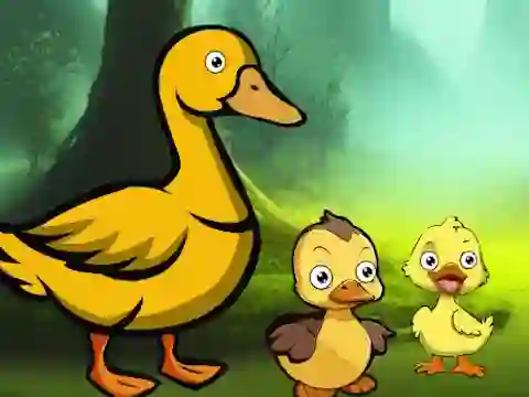 Игра Duck Family Reach Pond онлајн