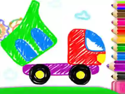 Игра Toddler Drawing: Tanker Truck онлајн