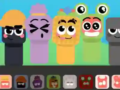 Игра Sprunbox: The Qoobies онлајн
