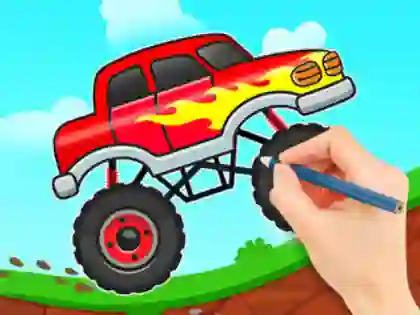 Игра Coloring Book: Monster Truck онлајн