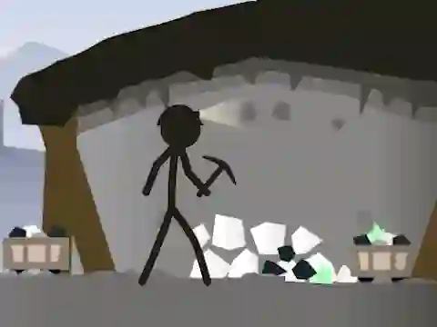 Игра Stickman Mining Simulator онлајн