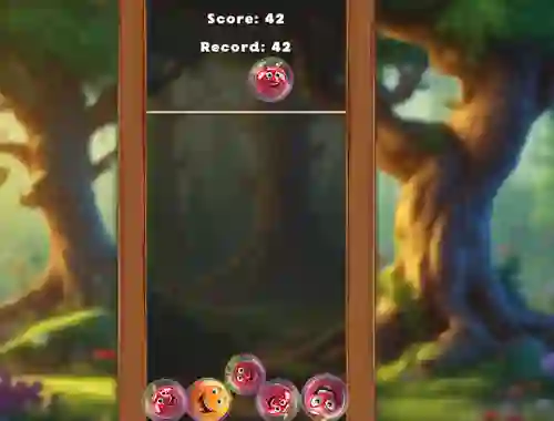 Игра Match Fruits In Bubbles! онлајн