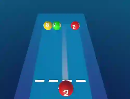 Игра Merge The Balls 2048 Billiards! онлајн