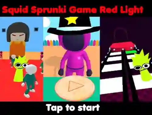 Игра Squid Sprunki Game Red Light онлајн
