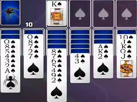 Игра Spades Spider Solitaire онлајн
