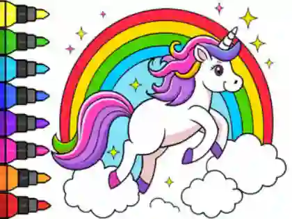Игра Coloring Book: Magical Unicorn онлајн