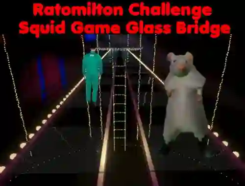 Игра Rato Milton Challenge Squid Game Glass Bridge онлајн