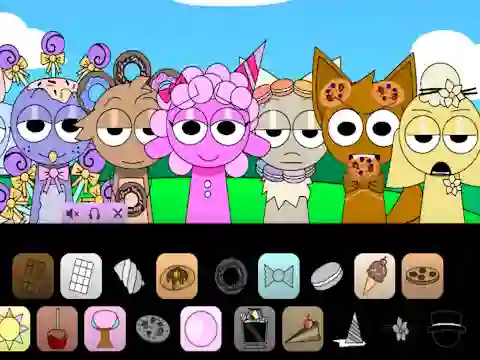 Игра Sprunki Dessert Sweetness онлајн