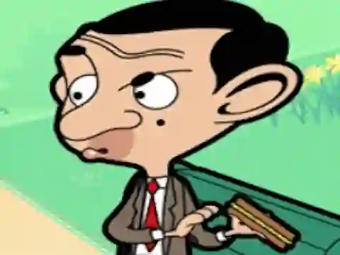 Игра Mr Bean Sliding Puzzle онлајн