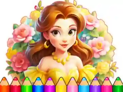 Игра Coloring Book: Flower Dress Up онлајн