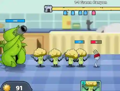 Игра Food Castle Tower Defense онлајн