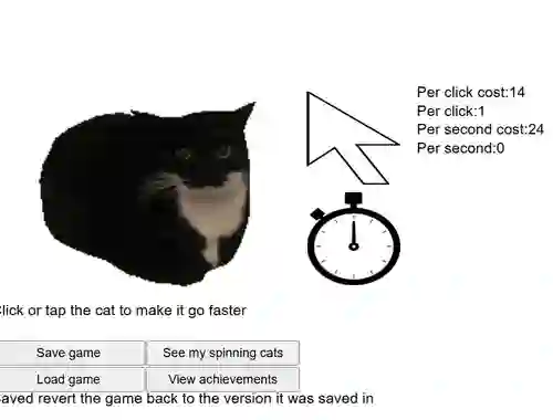 Игра Spinning Cat Clicker онлајн