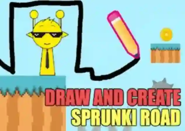 Игра Draw And Create Sprunki Road онлајн