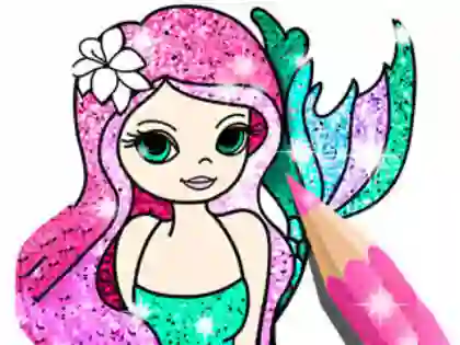 Игра Coloring Book: Little Mermaid онлајн
