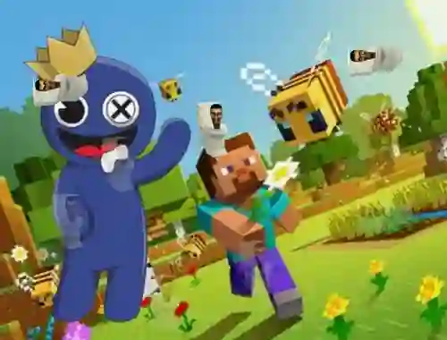Игра Rainbow Friends Minecraft Hidden Skibidi онлајн