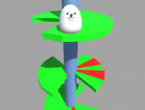 Игра Eggdog Helix Jumper онлајн