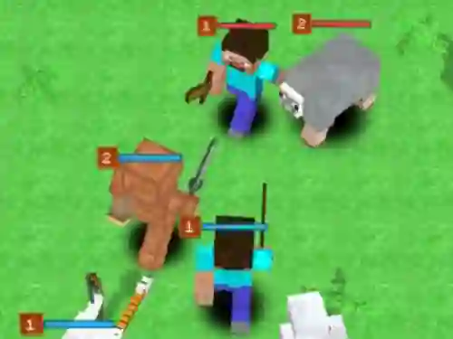 Игра Minecraft: Create a Monster and Fight! онлајн