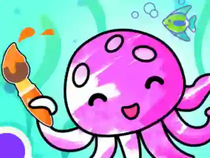 Игра Coloring Book: Aquarium онлајн