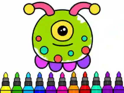 Игра Coloring Book: Alien онлајн