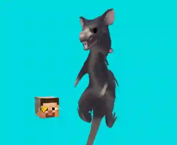 Игра Ratomilton Spinning Flappy Minecraf онлајн