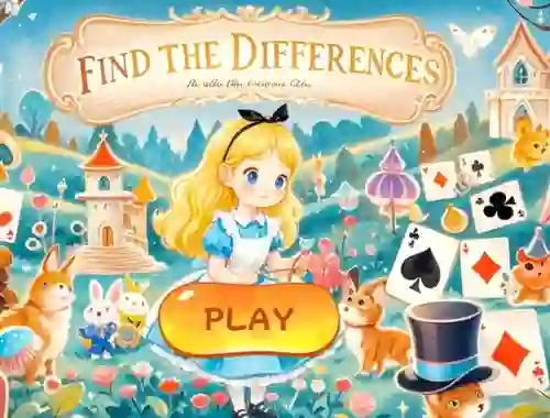 Игра Find The Differences: Alice In Wonderland онлајн
