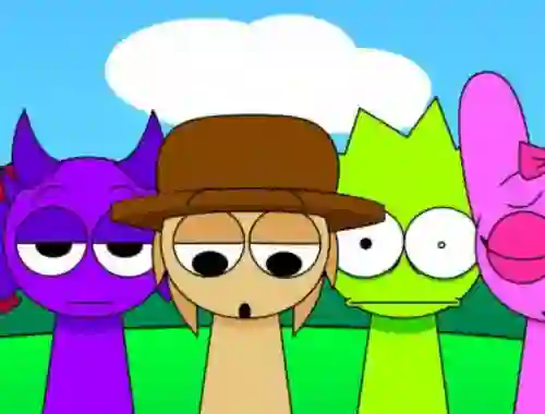 Игра Sprunki Pyramixed - Finished Animations онлајн