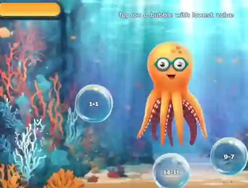 Игра Bubble Math Dive онлајн