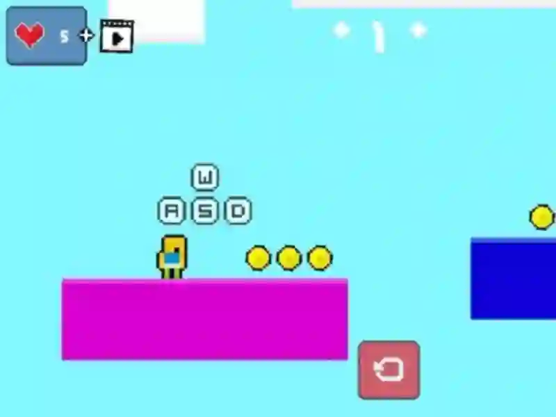Игра 2d Obby Rainbow Parkour онлајн