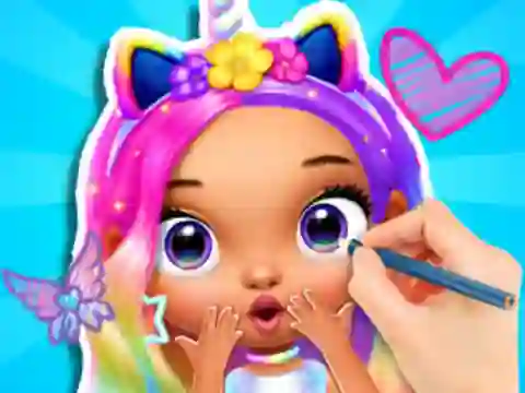 Игра Coloring Book: Fashion Barbie Princess онлајн