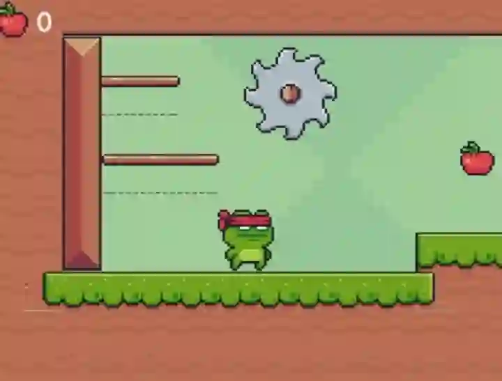 Игра Green Ninja Collects Apples онлајн