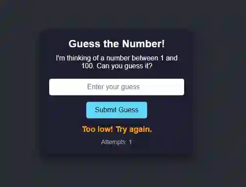 Игра Number Guessing онлајн