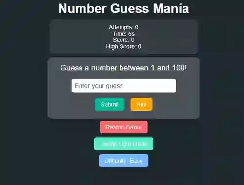 Игра Number Guess Mania онлајн