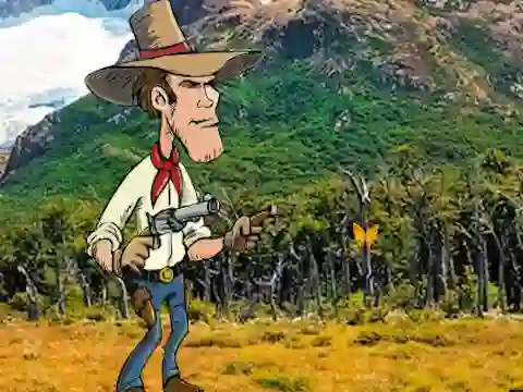 Игра Cowboy Discovers Fortune Pot онлајн