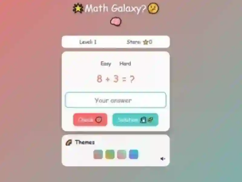 Игра Math Galaxy онлајн