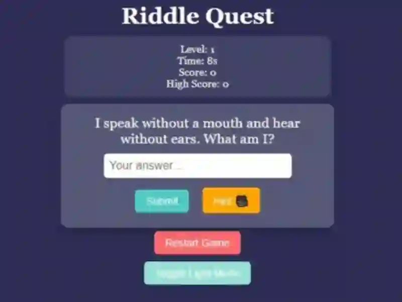 Игра Riddle Quest Brain Teaser онлајн