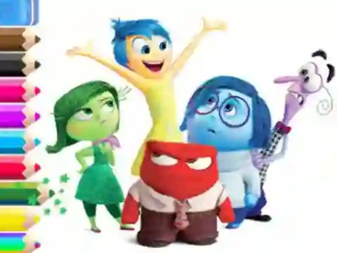 Игра Coloring Book: Inside Out онлајн